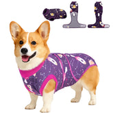 PetWarm recovery suit for dogs front view for post-surgery comfort and protection