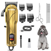 PETWORTHY quiet-dog-grooming-kit-packaging highlights easy at-home grooming with low-stress use.