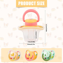 PEUTIER dog pacifier orange closeup encourages curious chewing and entertainment.