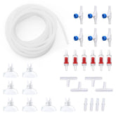 Pewyoke premium 25ft air hose with aquarium connectors for flexible placement.