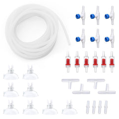 Pewyoke premium 25ft air hose with aquarium connectors for flexible placement.