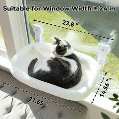 Peyela cat window hammock soft cushion highlights cozy warmth and plush comfort.