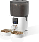 PGID 7L automatic pet feeder front view demonstrates convenient home feeding automation.