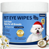 PHASORRA dog eye wipes pack closeup highlights convenient reseal pouch for daily eye hygiene
