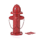 Phaxth dog fire hydrant pee post outdoors demonstrates a designated area for male dogs.