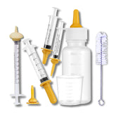 PHONGLEO newborn bottle 50ml with gentle silicone nipple for tiny-pet feeding