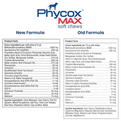 PhyCox MAX packaging front highlighting complete joint health formula for dogs.