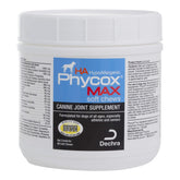 Phycox MAX HA soft chews packaging closeup shows hypoallergenic joint support.