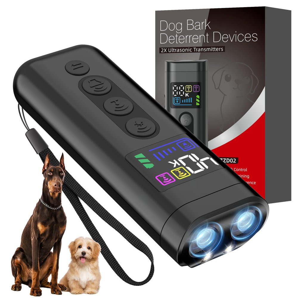 Phzibor color display shows training progress for quick dog calm-down sessions.