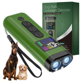 Phzibor dog bark deterrent green front view shows portable training aid for quiet neighborhoods