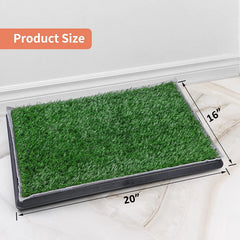 PICK FOR LIFE artificial grass with drainage demonstrates quick urine drain for odor reduction.