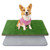 PICK FOR LIFE dog grass mat shows dense grass for quick drainage and mess-free potty setup.