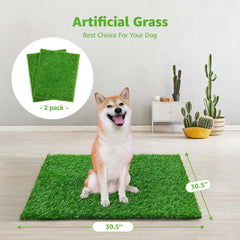PICK FOR LIFE dog grass pad close-up showing realistic barefoot-friendly texture