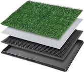 PICK FOR LIFE dog grass pet loo system top view for compact indoor potty training.