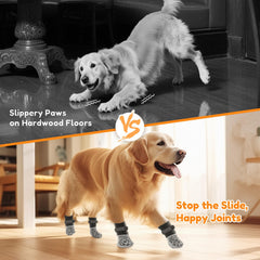 PICK FOR LIFE dog socks closeup grippers showing reliable grip