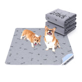 PICK FOR LIFE washable dog pee pad 31x36 with bone print absorbs quickly to protect floors.