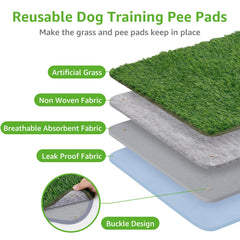 PICK FOR LIFE washable grass pad is easy to rinse and dry after use.