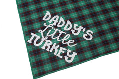 Pickupik matching bandanas pair Mama's Little Pumpkin with Daddy's Little Turkey for coordinated photos.