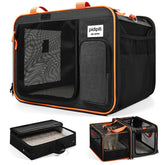 Pidipiti expandable car-travel carrier—closed view for calm cat travel