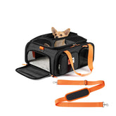 Pidipiti frontier-allegiant expandable-top under-seat closed: cabin-friendly setup for tiny pets.