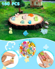 Piemow resin animals glow in the dark for magical nocturnal displays