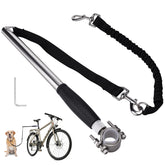 Pietenjoy hands-free leash under saddle attaches securely for smooth urban rides.