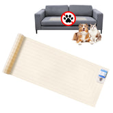 Pietenjoy Pet Shock Mat on a sofa creates a safe off-limit zone for furniture.
