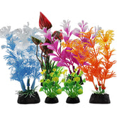 PietyPet green pedestal plant decor enhances natural underwater scenery for small tanks.