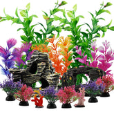 PietyPet broken-barrel resin cave provides hiding spot and focal point.