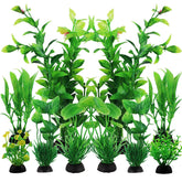 PietyPet green-plants aquarium decor set 1 with soft leaves for safe fish hiding