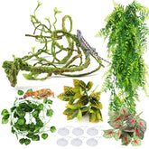 PietyPet Reptile Plants leaves provide realistic foliage to enhance habitat realism.