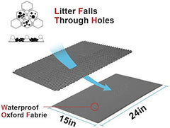 Pieviev alfombrilla impermeable para arena de gato, base antideslizante y protección de suelos.