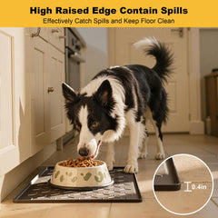 Pieviev bowl mat non-slip base prevents sliding during meals.