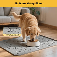 Pieviev waterproof surface protects floors from water and crumbs.