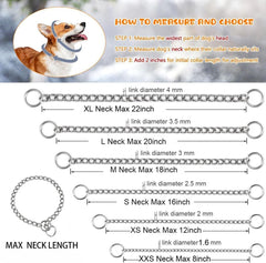 Pimaodog silver collar hardware with swivel snap hook prevents twisting during walks.