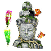 PINVNBY Buddha head statue closeup showing vivid colors for underwater appeal