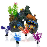PINVNBY coral rock cave provides a natural hiding spot in your tank.