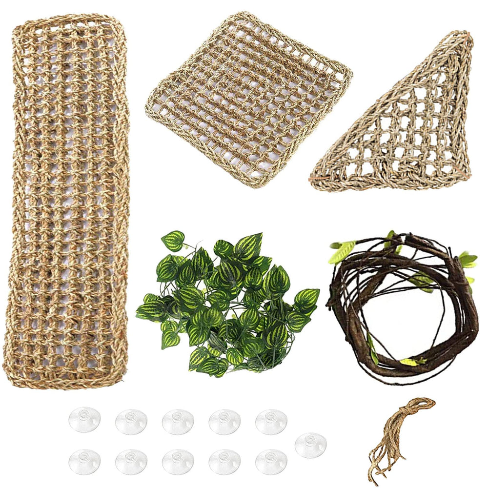 PINVNBY triangle hammock for bearded dragon provides a comfortable elevated lounge.