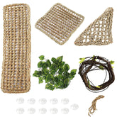 PINVNBY triangle hammock for bearded dragon provides a comfortable elevated lounge.