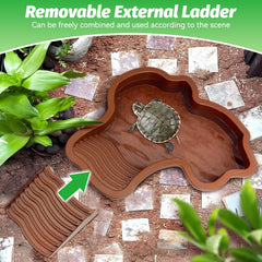PINVNBY small leaf-shaped food dish ideal for compact habitats