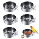 PINVNBY parrot feeding cups on cage for convenient feeding