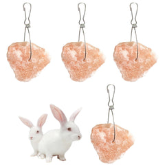 PINVNBY salt blocks for rabbits with hanging hook design for easy cage placement and chewing