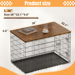 Piskyet dog crate topper 30-inch ready-to-use on compact spaces.