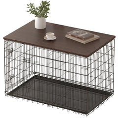 Piskyet dog crate topper walnut packaging protection guarding against transit damage