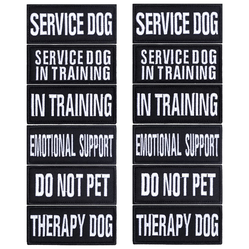 Pistha service-dog patch on harness enhances training visibility