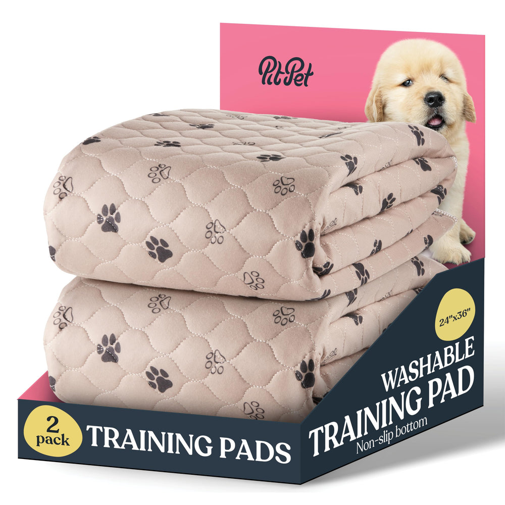 Pitpet washable pee pad close-up showing absorbent core for all-day floor protection.