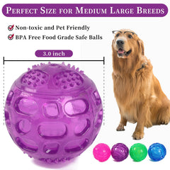 Bola PJDH dura para mordidas intensas, diseñada para perros grandes.