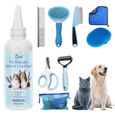 Pjordo 8-in-1 kit bag open shows portable grooming on the go, convenient and organized.