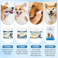 Pjordo Eye Wipes gently remove mucus and crusts for clearer eyes.