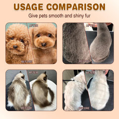 Pjordo Pet Fur Care Oil close-up reveals a shiny, smooth coat finish.